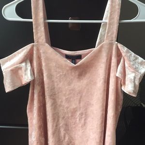 Velvet pink top